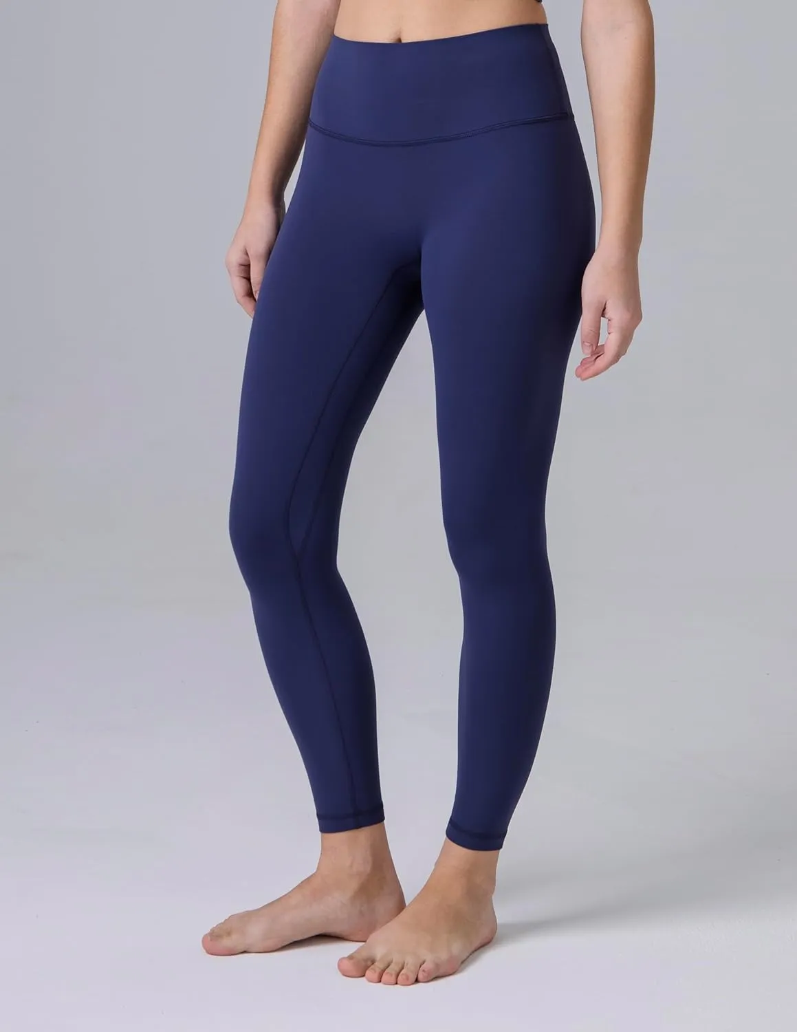 Colorfulkoala Dreamlux No Front Seam Leggings for Women 25"/28" Inseam, Seamless High Waisted Buttery Soft Yoga Pants