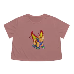 Corteness Women's Flowy Cropped Tee