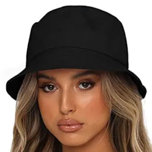 Cotton Foldable Bucket Cotton Caps And Hats For Women