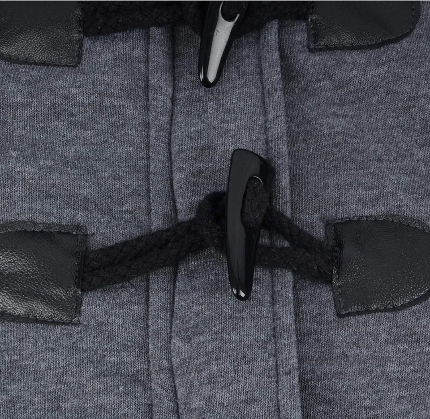 Cotton Jackets for Women 2024 Solid Horn Buttons Overcoat Hoodies Padded Wool Lined Hooded Long Sleeve Coat Jacket