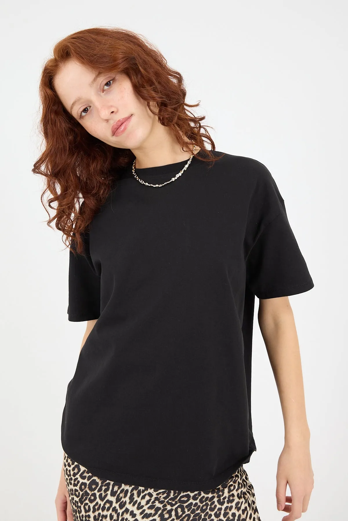 Crew Neck Basic Short Sleeve T-shirt