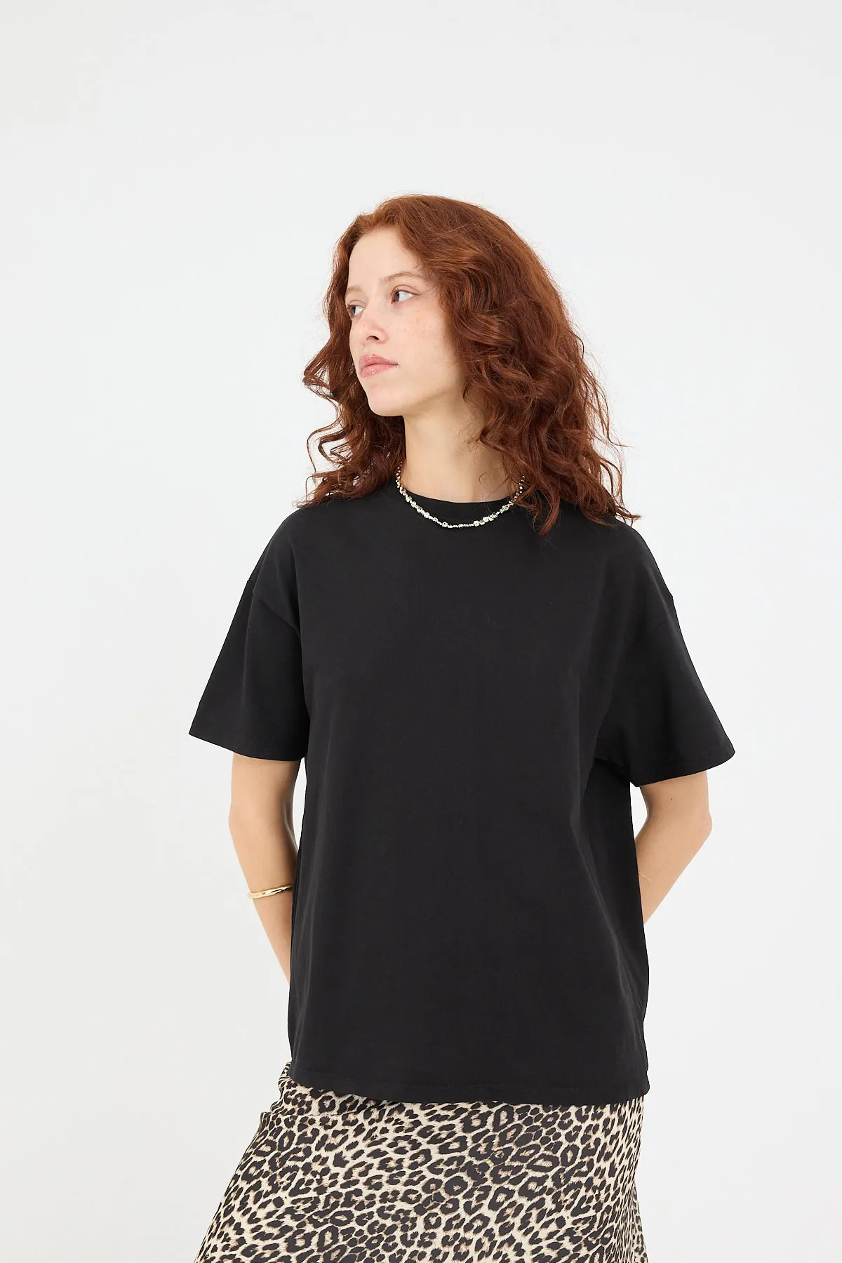 Crew Neck Basic Short Sleeve T-shirt
