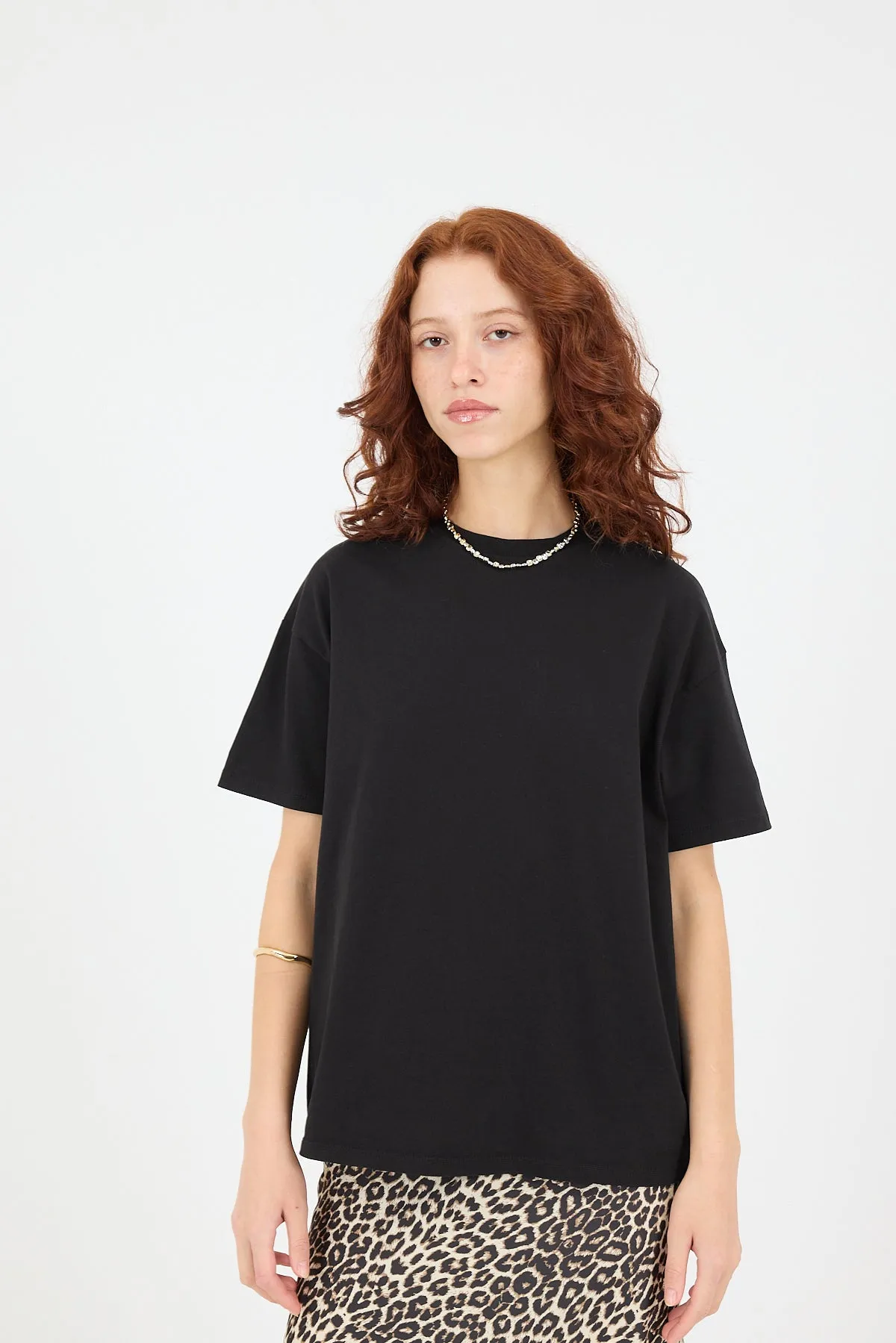 Crew Neck Basic Short Sleeve T-shirt