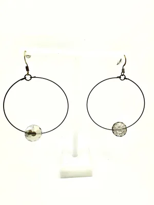 Crystal Drop Hoop