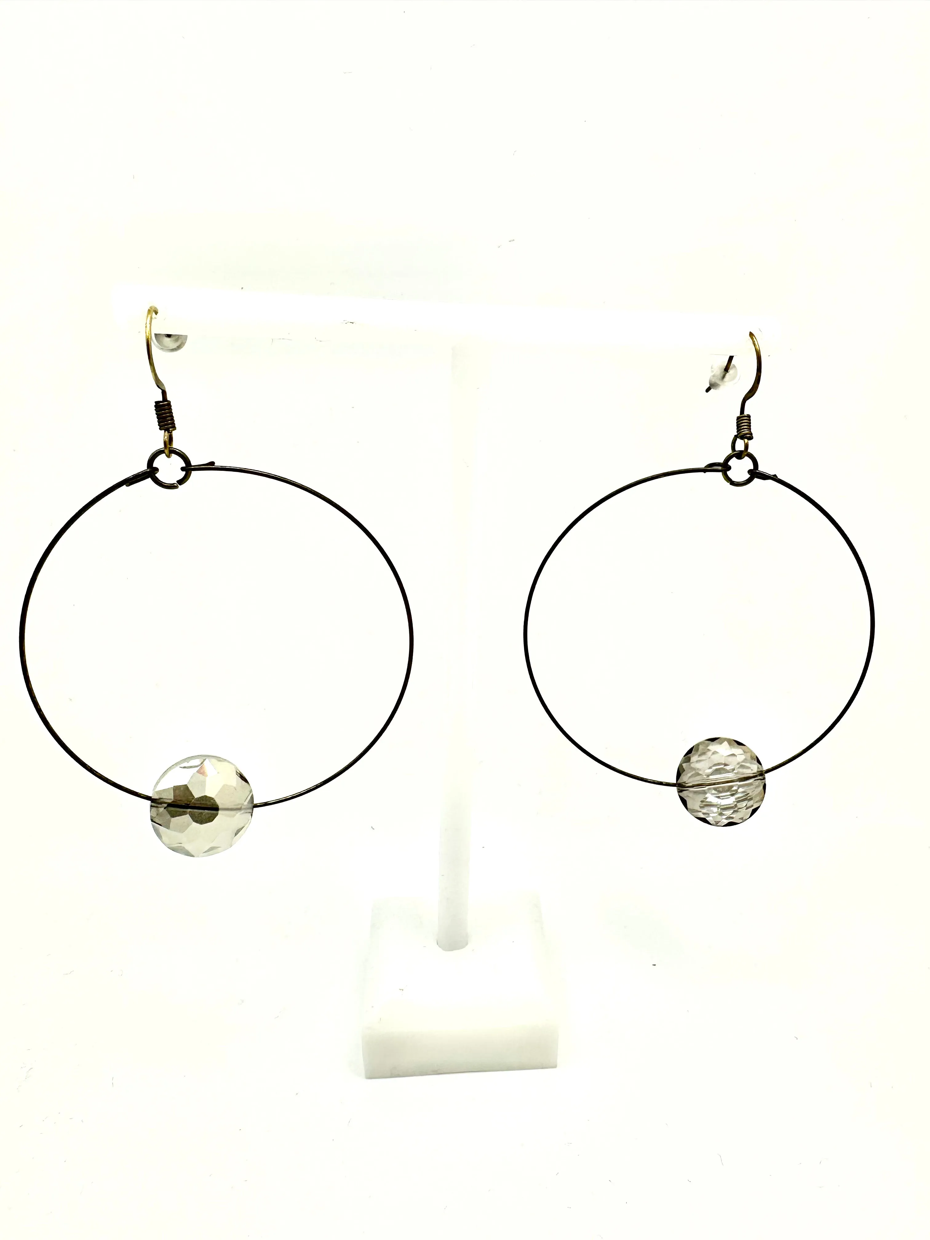 Crystal Drop Hoop
