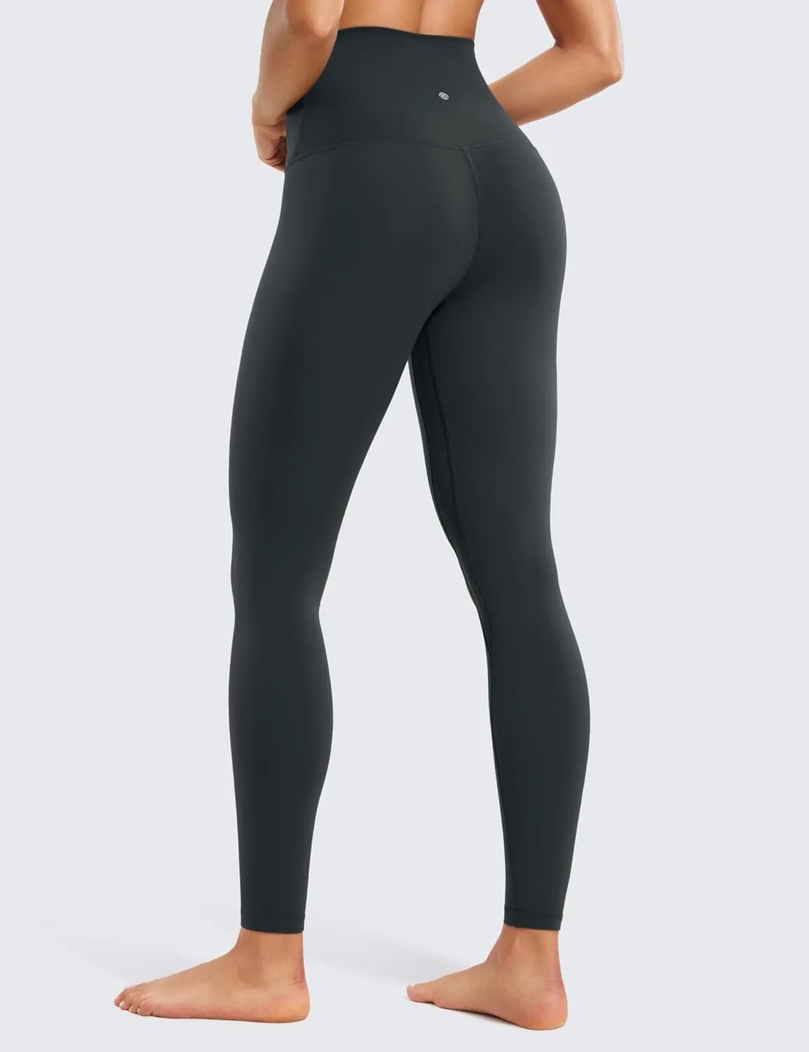 CRZ YOGA Women's Butterluxe Super High Waisted Workout Leggings 28 Inches -Over Belly Buttery Soft Full Length Yoga Pants