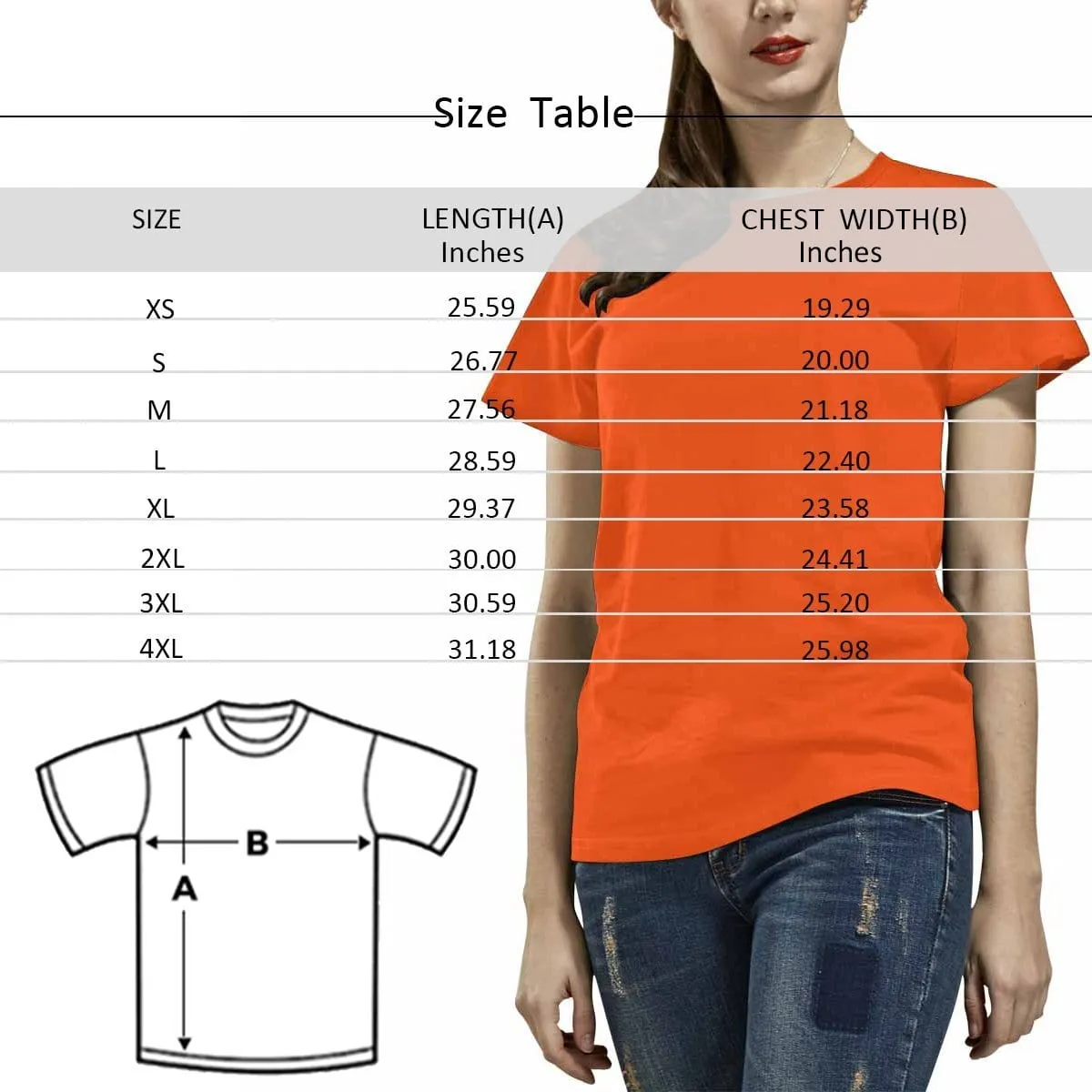 Custom Face Three Friends Shirt Women's All Over Print T-shirt Graphic Design Tee for Female