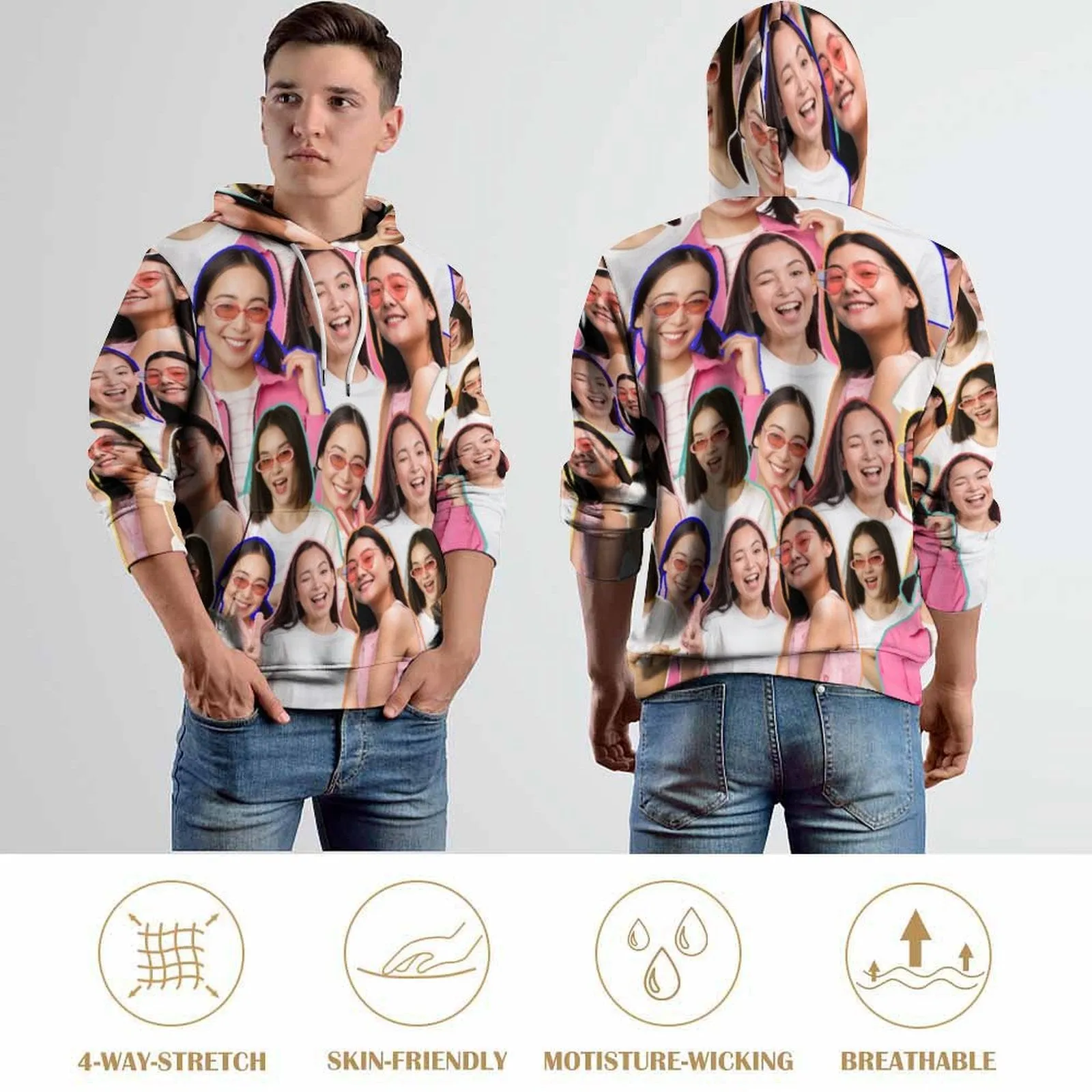 Custom Girlfriends Photo T-shirt Personalized Unisex Shirts with Pictures