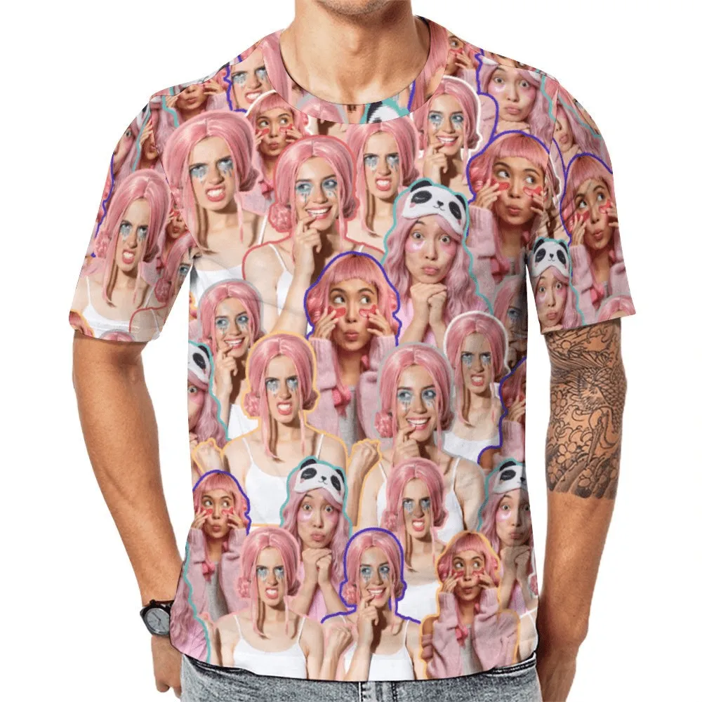 Custom Girlfriends Photo T-shirt Personalized Unisex Shirts with Pictures