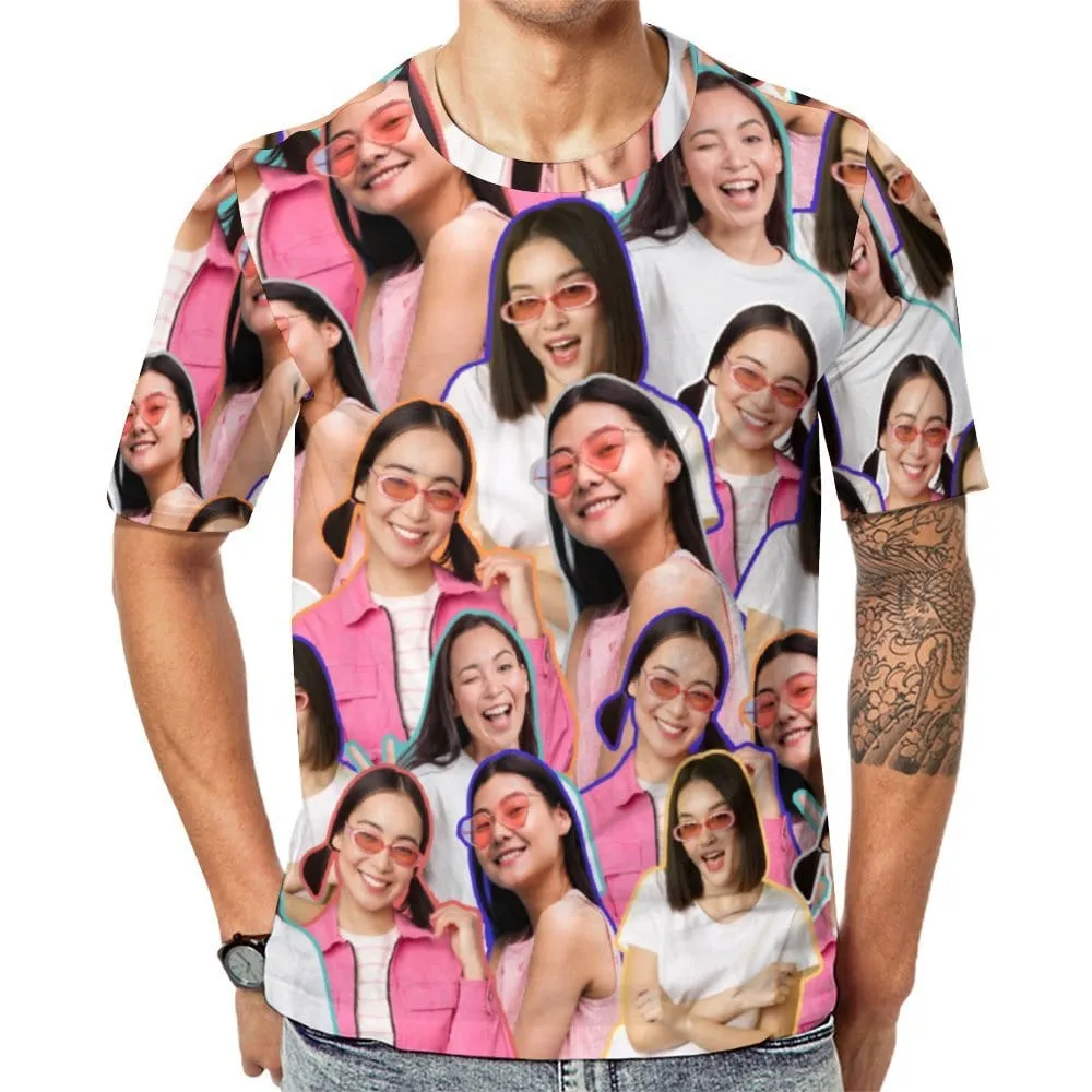 Custom Girlfriends Photo T-shirt Personalized Unisex Shirts with Pictures