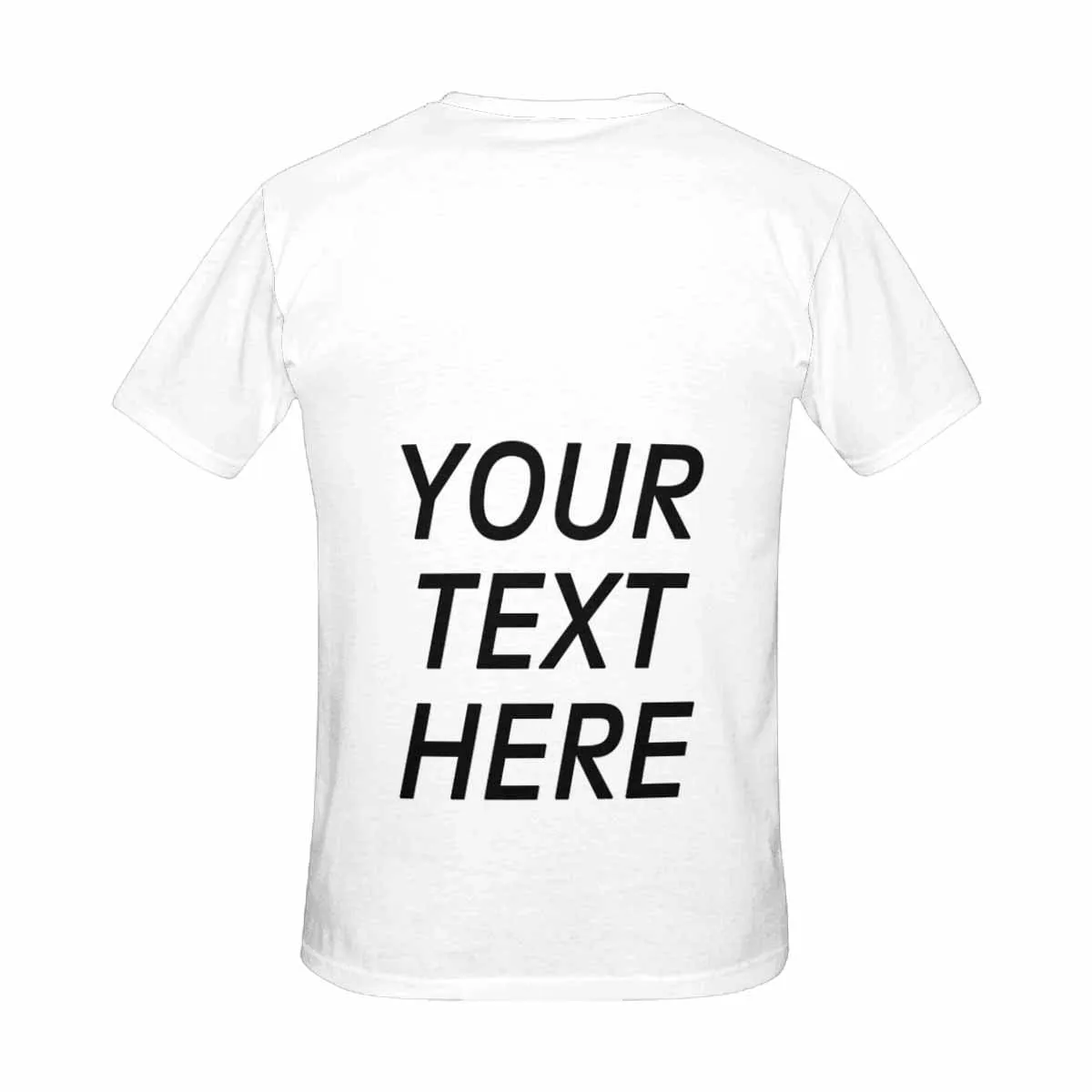 Custom Text Women's All Over Print T-shirt Personalized Tee with Your own Literal for Female