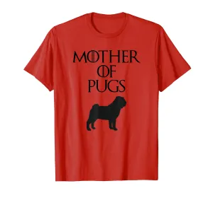 Cute &amp; Unique Black Mother of Pugs T-shirt E010732