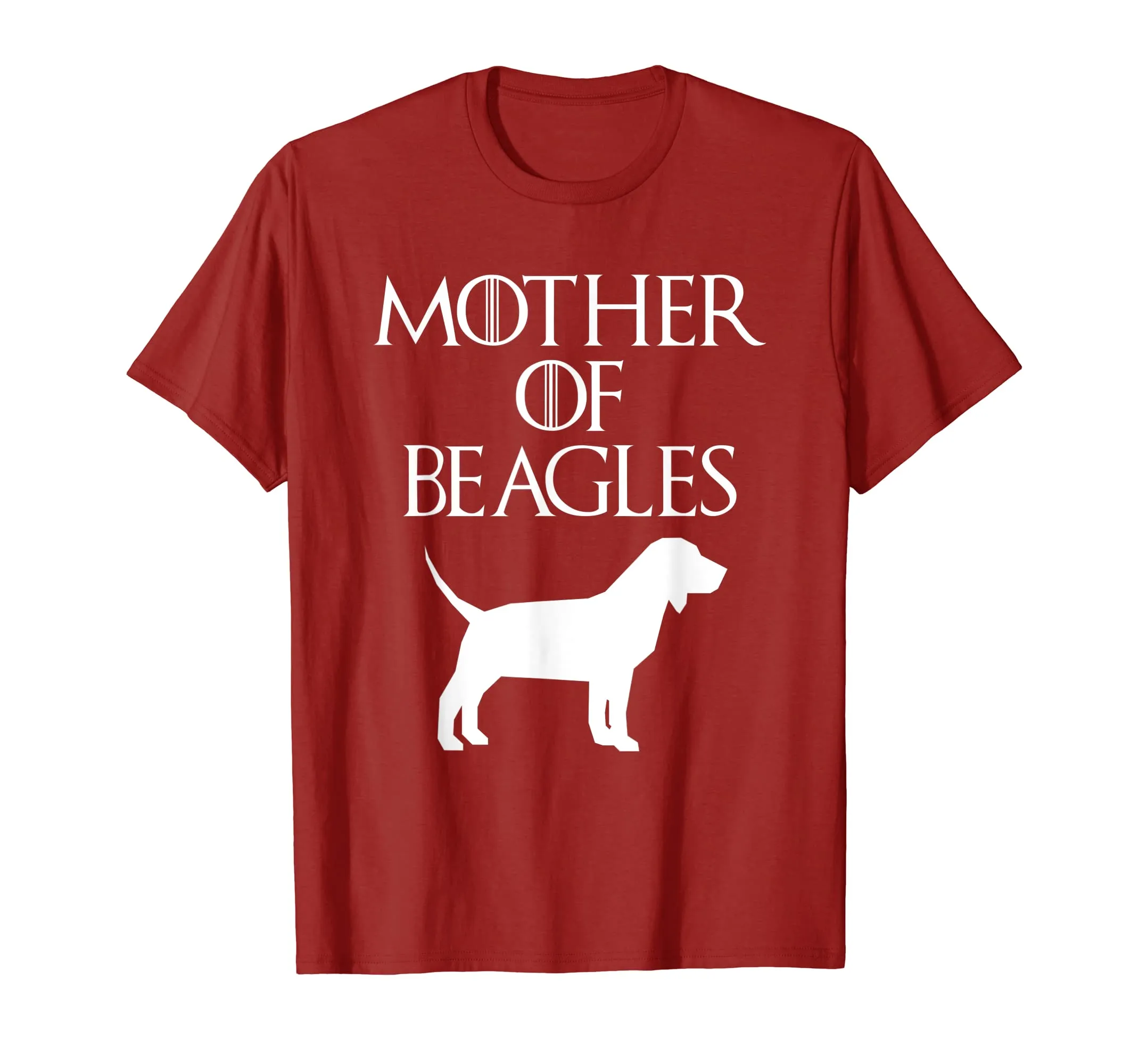 Cute &amp; Unique White Mother of Beagles T-shirt E010566