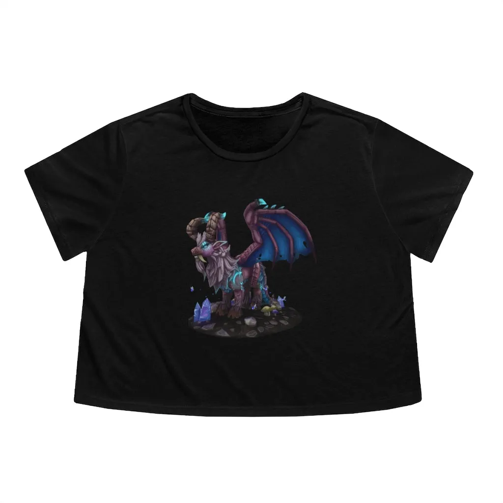 Deviant Dungeon Lurker Women's Flowy Cropped Tee