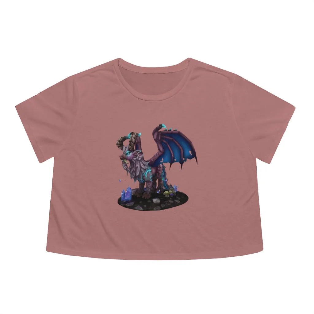Deviant Dungeon Lurker Women's Flowy Cropped Tee