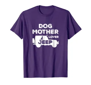 Dog Mother Jeeps Lover Retro Vintage Distressed Shirt