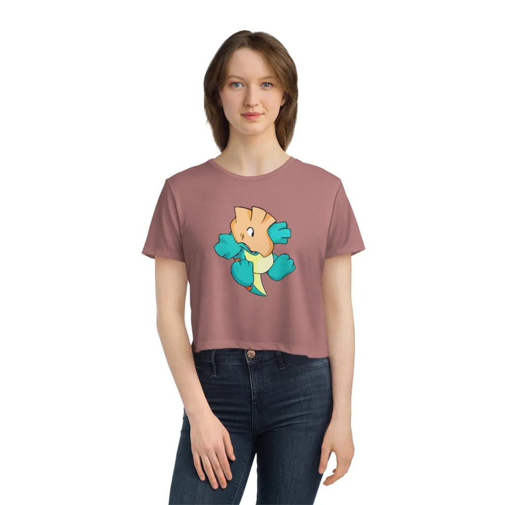Dogat Women's Flowy Cropped Tee