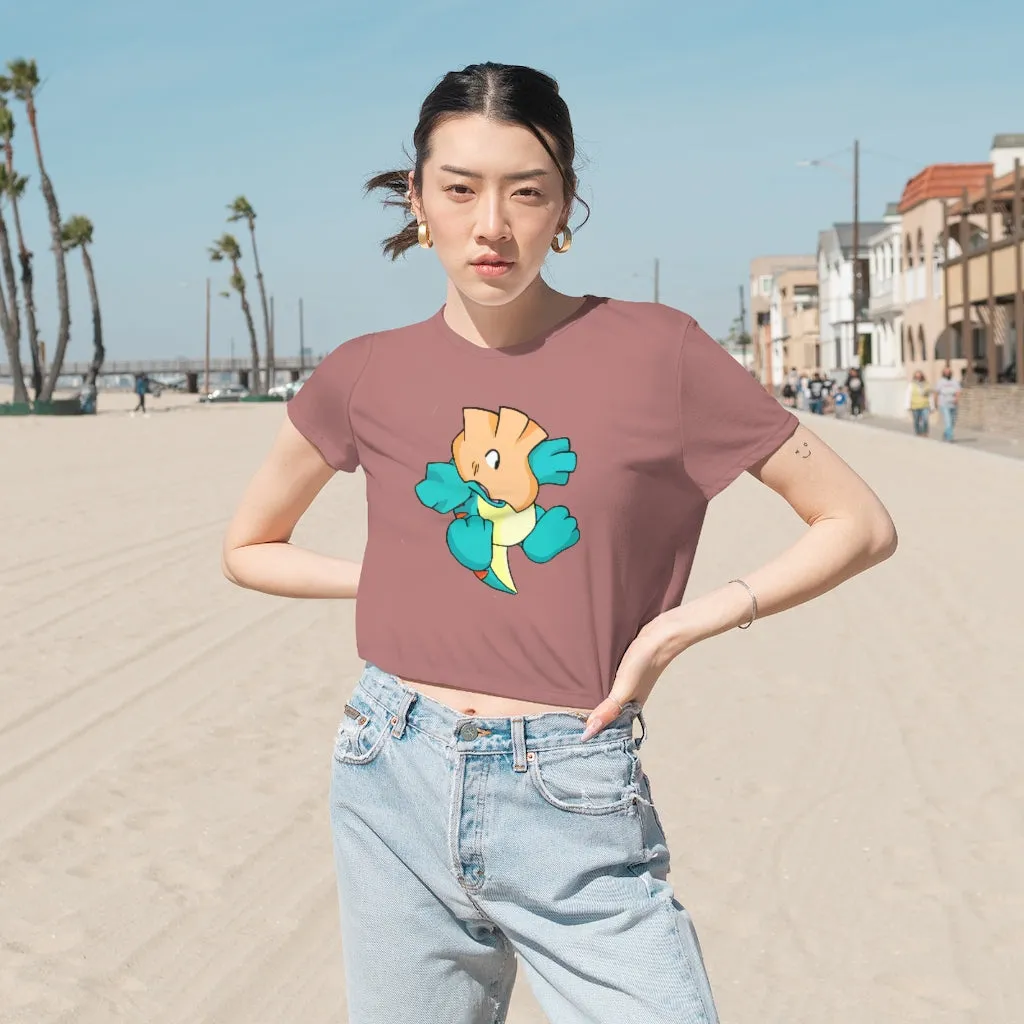 Dogat Women's Flowy Cropped Tee