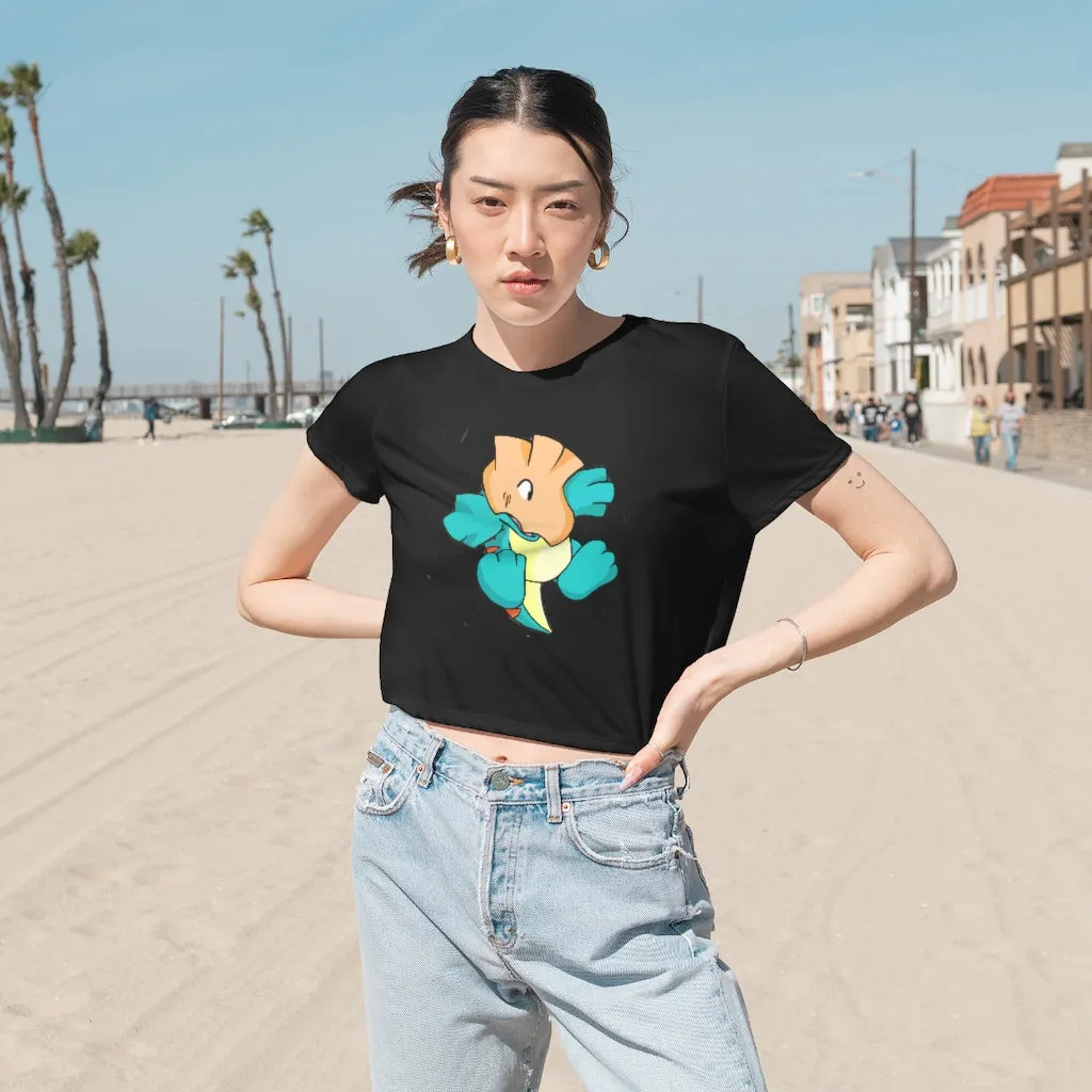 Dogat Women's Flowy Cropped Tee