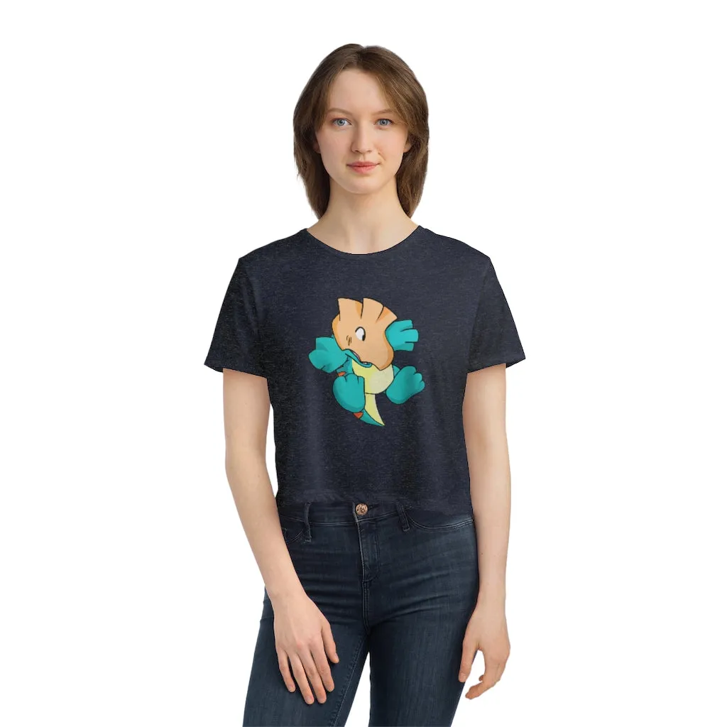 Dogat Women's Flowy Cropped Tee