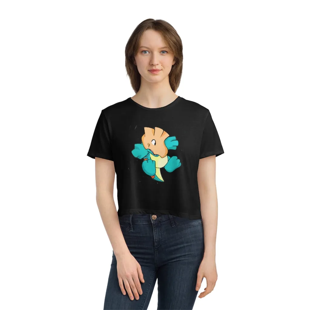 Dogat Women's Flowy Cropped Tee