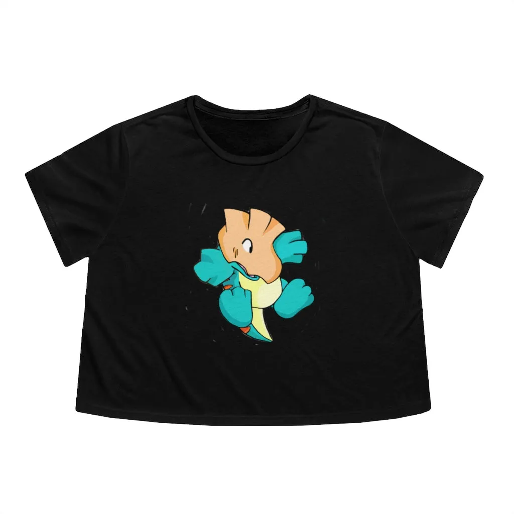 Dogat Women's Flowy Cropped Tee
