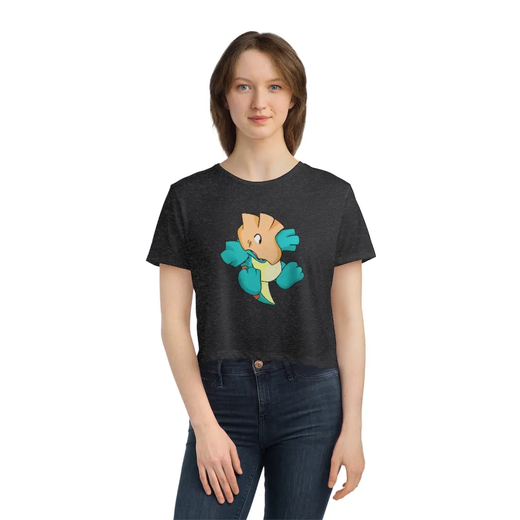 Dogat Women's Flowy Cropped Tee
