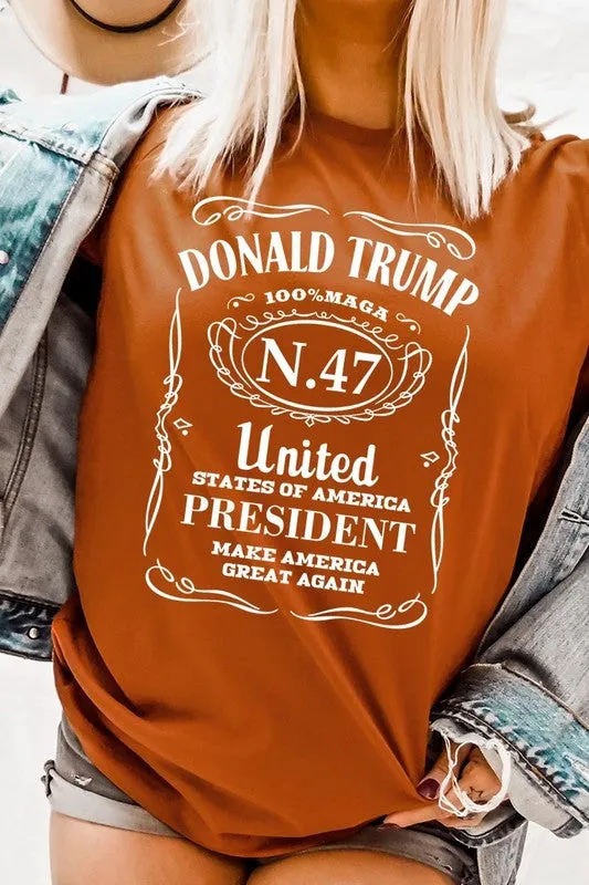 Donald Trump USA President 47 Maga Graphic Tee-SHIPS DIRECTLY TO YOU!