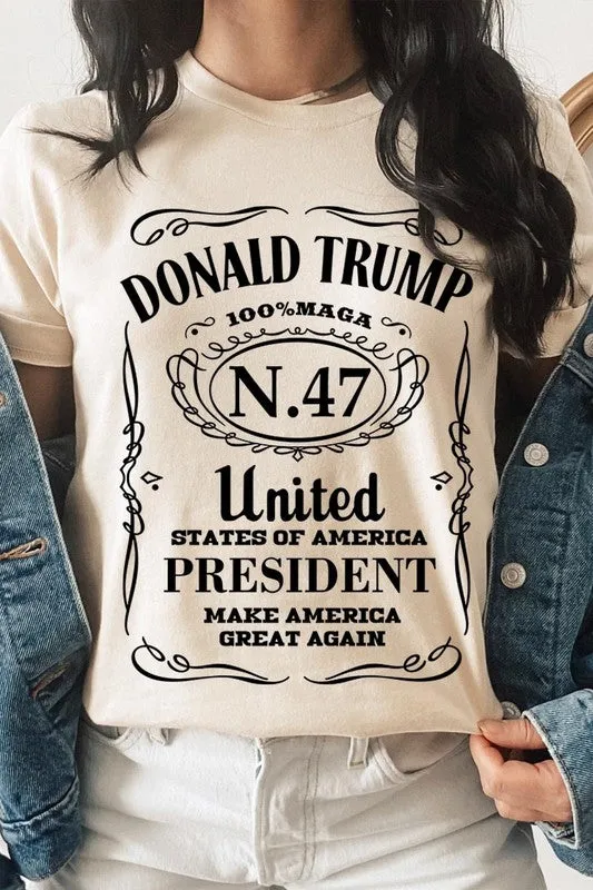 Donald Trump USA President 47 Maga Graphic Tee-SHIPS DIRECTLY TO YOU!
