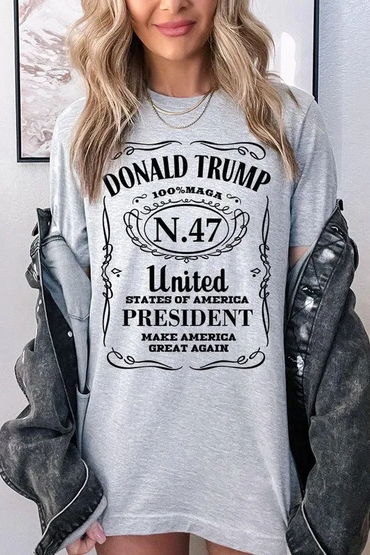Donald Trump USA President 47 Maga Graphic Tee-SHIPS DIRECTLY TO YOU!