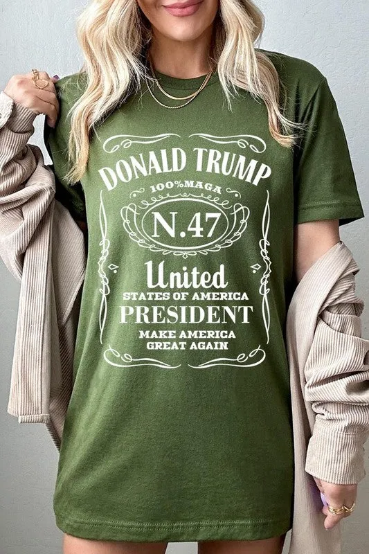 Donald Trump USA President 47 Maga Graphic Tee-SHIPS DIRECTLY TO YOU!