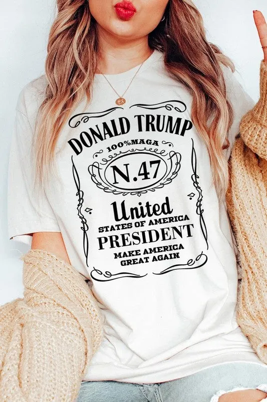 Donald Trump USA President 47 Maga Graphic Tee-SHIPS DIRECTLY TO YOU!