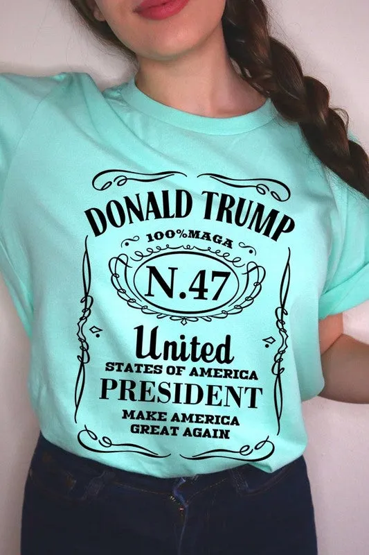 Donald Trump USA President 47 Maga Graphic Tee-SHIPS DIRECTLY TO YOU!