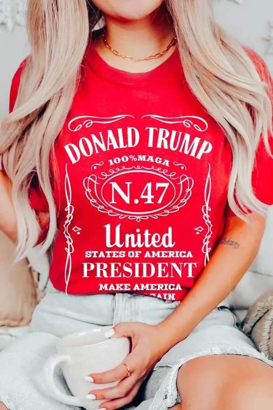 Donald Trump USA President 47 Maga Graphic Tee-SHIPS DIRECTLY TO YOU!