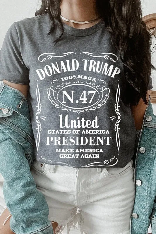 Donald Trump USA President 47 Maga Graphic Tee-SHIPS DIRECTLY TO YOU!