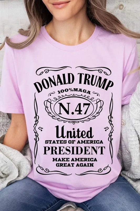 Donald Trump USA President 47 Maga Graphic Tee-SHIPS DIRECTLY TO YOU!