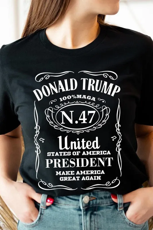 Donald Trump USA President 47 Maga Graphic Tee-SHIPS DIRECTLY TO YOU!