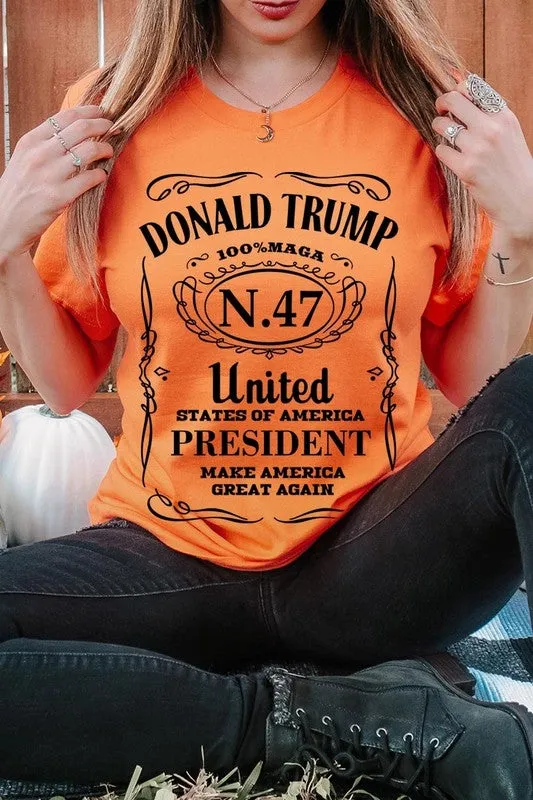 Donald Trump USA President 47 Maga Graphic Tee-SHIPS DIRECTLY TO YOU!