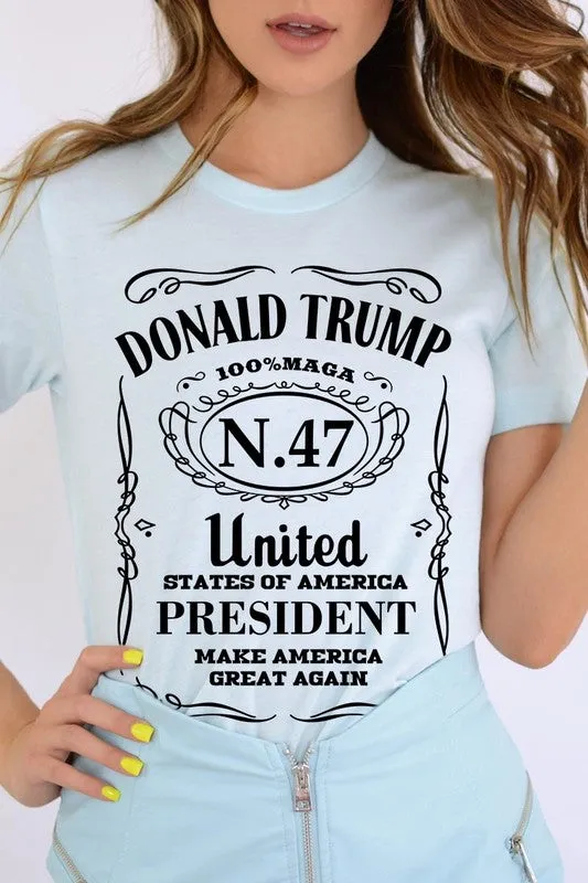 Donald Trump USA President 47 Maga Graphic Tee-SHIPS DIRECTLY TO YOU!