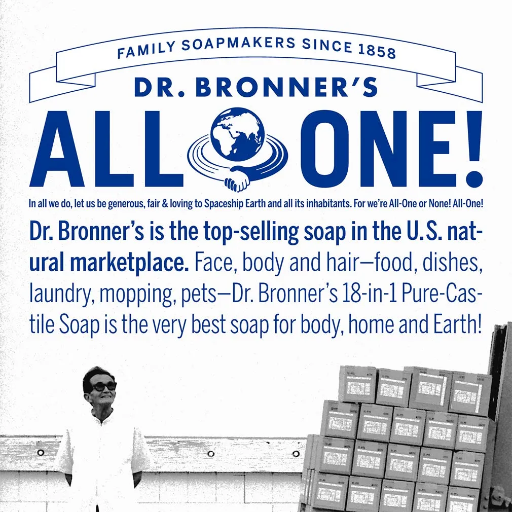 Dr. Bronner's - Organic Lip Balm (Peppermint.15 ounce, 6-Pack) - Made with Organic Beeswax and Avocado Oil, For Dry Lips, Hands, Chin or Cheeks, Jojoba Oil for Added Moisture, Cooling and Hydrating