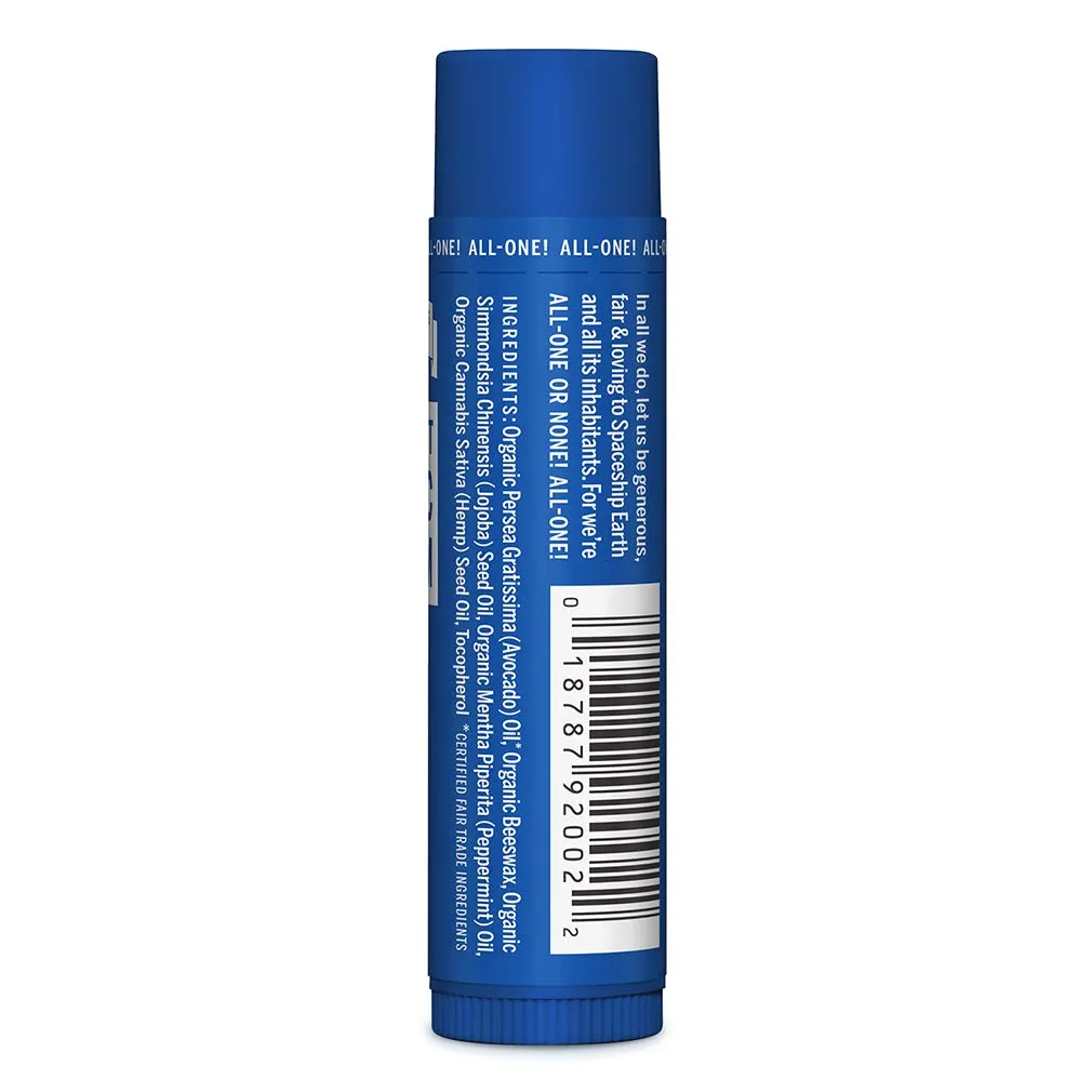 Dr. Bronner's - Organic Lip Balm (Peppermint.15 ounce, 6-Pack) - Made with Organic Beeswax and Avocado Oil, For Dry Lips, Hands, Chin or Cheeks, Jojoba Oil for Added Moisture, Cooling and Hydrating