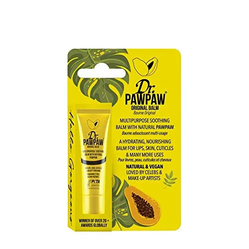 Dr. PAWPAW - Original Clear Balm, Multi-Purpose, No Fragrance Balm, For Lips, Skin, Hair, Cuticles, Nails, and Beauty Finishing (10 ml) (Original, 1 Pack)
