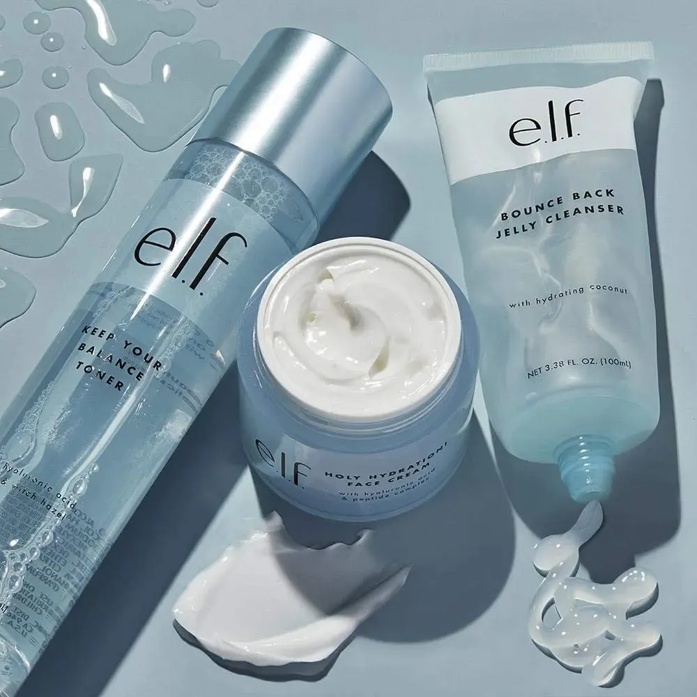 e.l.f, Keep Your Balance Toner, Gentle, Refreshing, Anti-Inflammatory, Removes Makeup & Impurities, Hydrates, Cleanses, Soothes, Infused with Hyaluronic Acid, Witch Hazel and Aloe, 5.07 Fl Oz