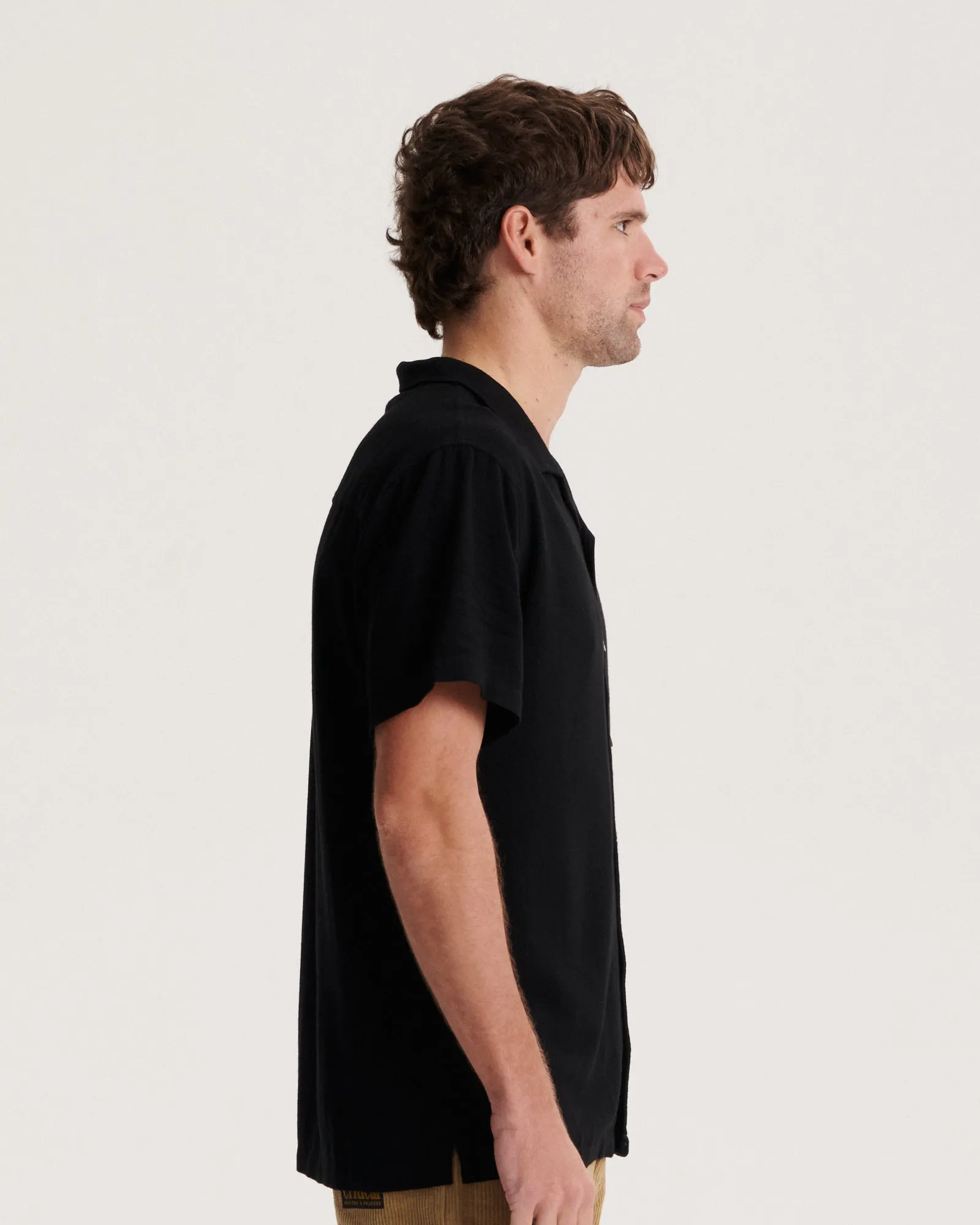 Ernie SS Resort Shirt - Black