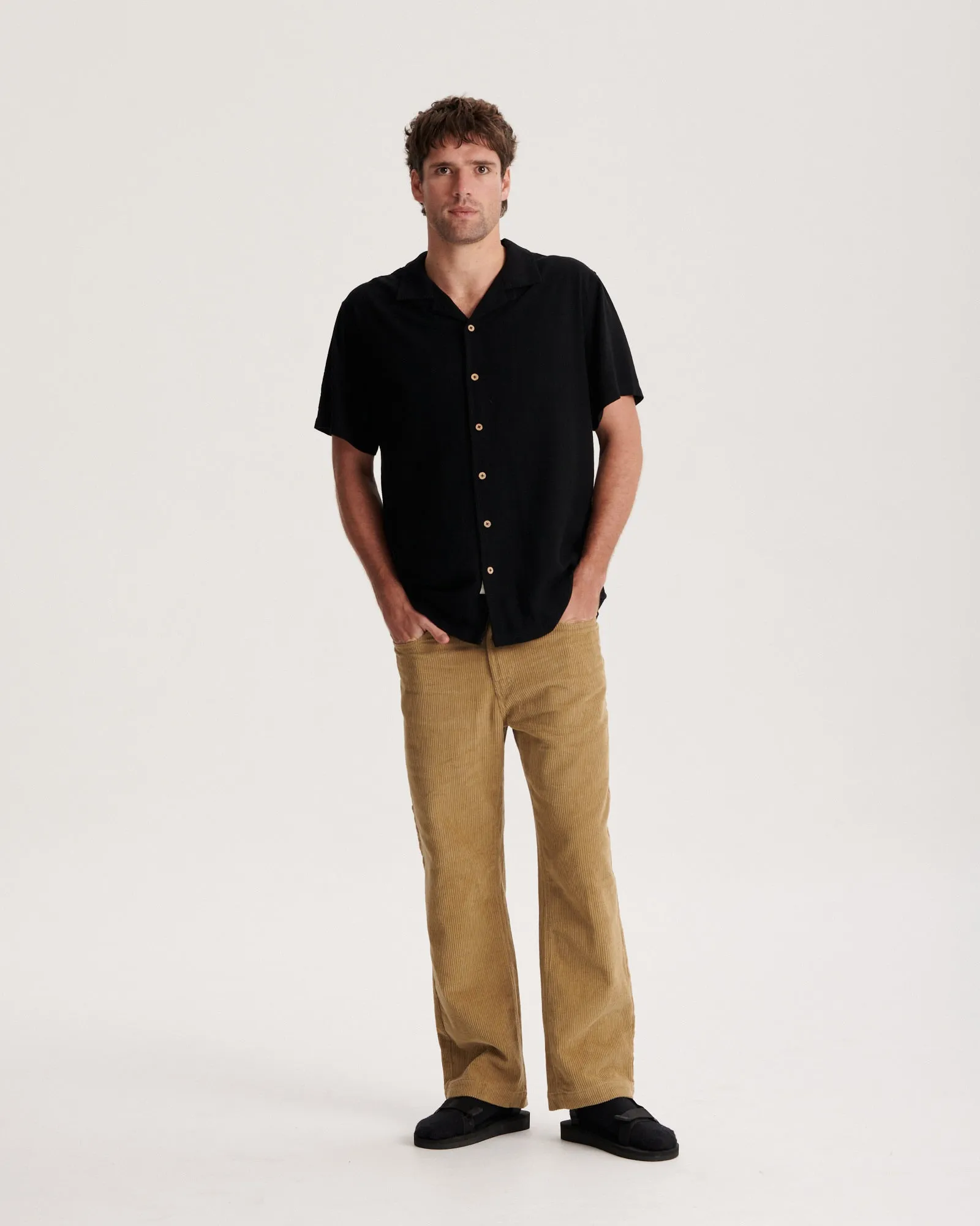 Ernie SS Resort Shirt - Black
