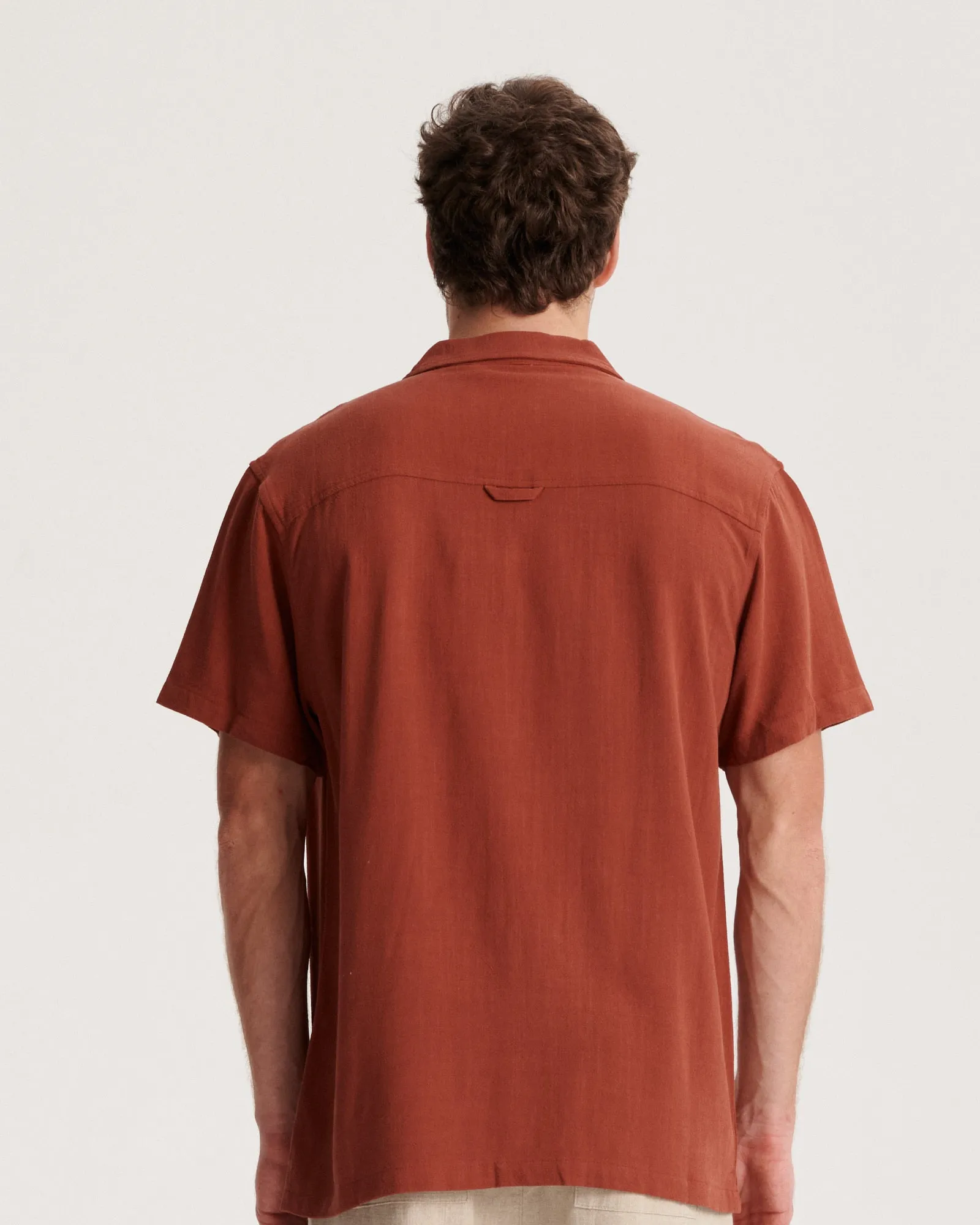 Ernie SS Resort Shirt - Terracotta