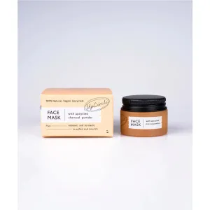 FACE MASK WITH UPCYCLED CHARCOAL POWDER - 1 left in stock