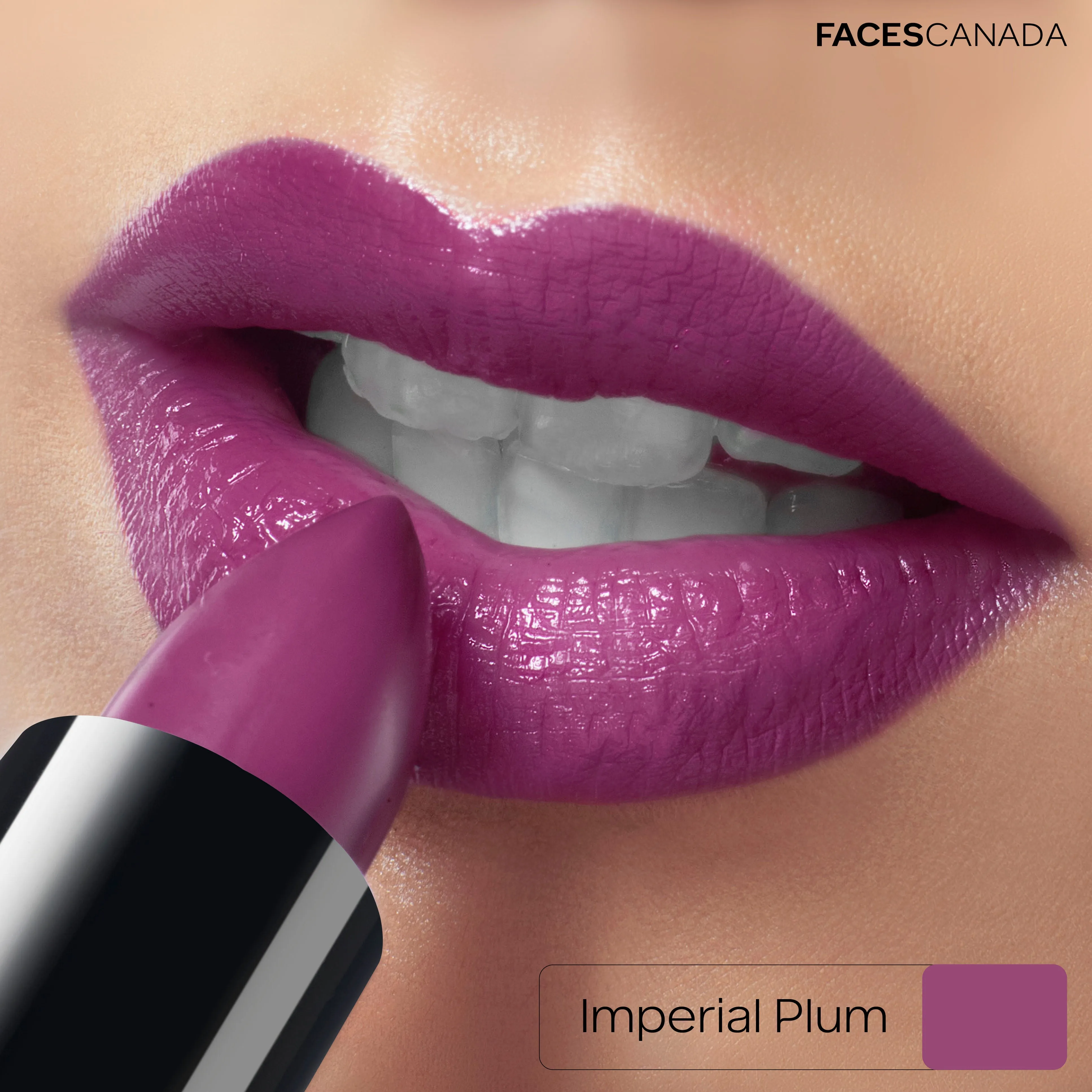 Faces Canada Weightless Creme Lipstick |Jojoba and Almond Oil | Highly pigmented | Smooth One Stroke Color | Keeps Lips Moisturized |Imperial Plum 4g