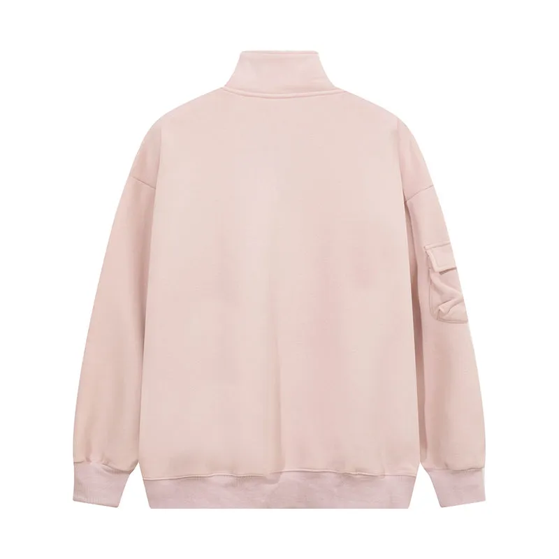 Faire Echo Retro High-Neck Fleece Sweatshirt