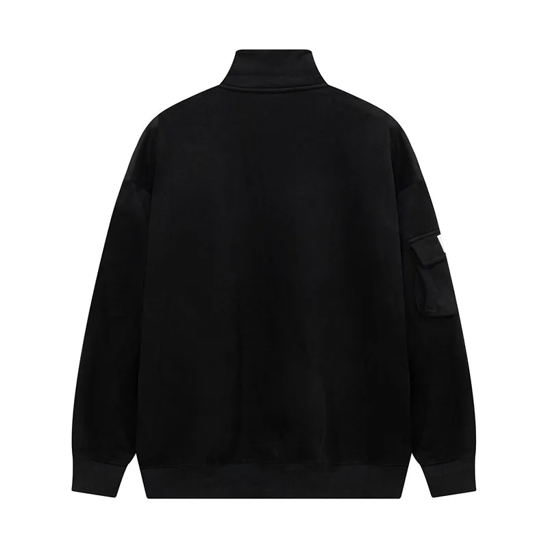 Faire Echo Retro High-Neck Fleece Sweatshirt